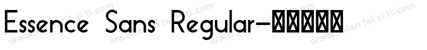 Essence Sans Regular字体转换